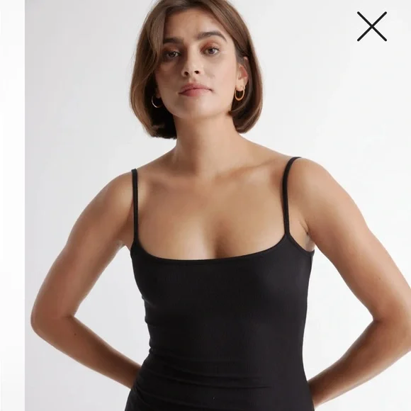 Quince Tencel Rib Black Maxi Dress, small. EUC! - Picture 4 of 9